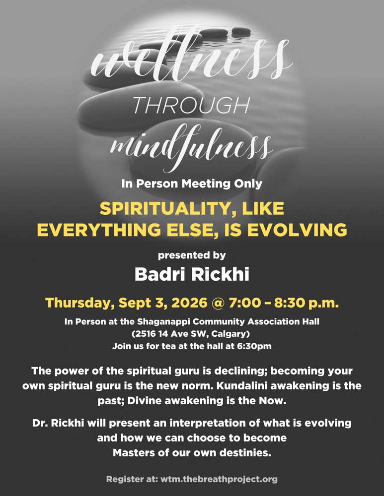 Spirituality, like everything else, is evolving by Badri Rickhi